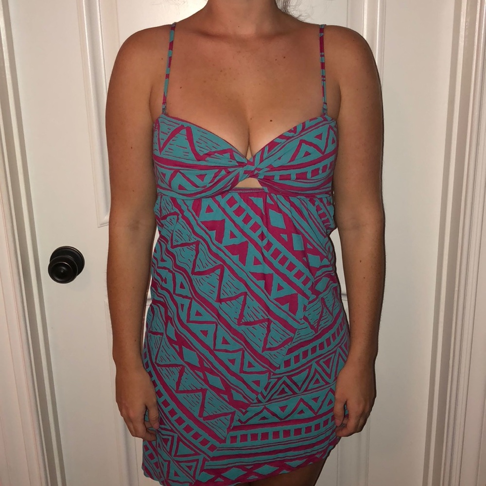Reversible Strap Short Dress